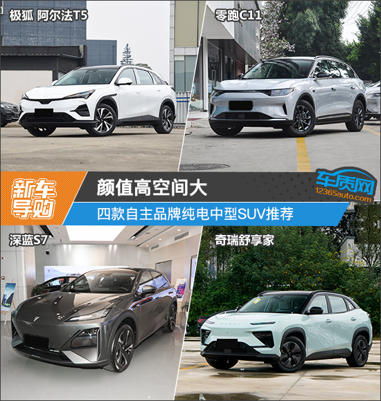 颜值高空间大 四款自主品牌纯电中型SUV推荐