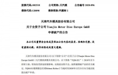 特斯拉供应商天汽模旗下子公司TQM-EU申请
