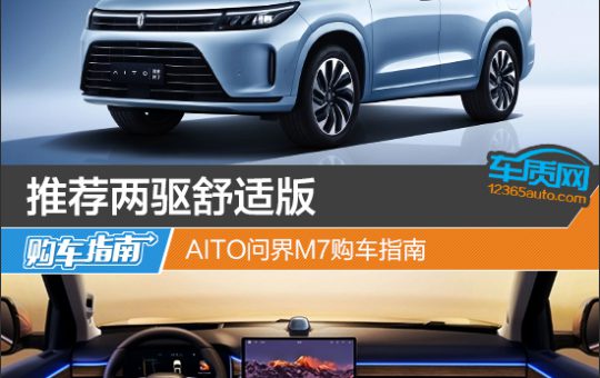 推荐两驱舒适版 AITO问界M7购车指南缩略图